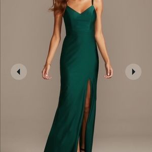 Emerald green dress!